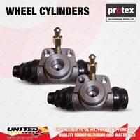 2 Rear Protex Wheel Cylinders for Audi Fox 1.5 1.6 74-79 With load sensing valve