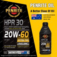 Penrite Premium Mineral HPR 30 20W-60 Engine Oil 1L Extra Ten Full Zinc