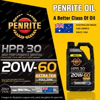 Penrite HPR 30 SAE 20W-60 Petrol Diesel Engine Oil 5L Extra Ten Full Zinc