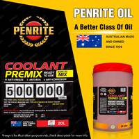 Penrite 500,000KM Red Coolant Premix Engine Coolant 20 Liter Safe to MIX