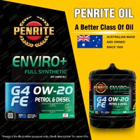 Penrite Full Synthetic Enviro+ G4 FE SAE 0W-20 Engine Oil 20 Litre