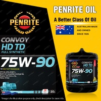 Penrite Full Synthetic Convoy Fleet Gear SAE 75W-90 Heavy Duty Gear Oil 20L