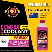 Penrite Pink OEM Coolant Premix Formulated for Toyota Vehicles From 2018 1L