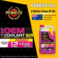 Penrite Pink OEM Coolant Premix Formulated for Toyota Vehicles From 2018 5L