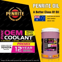 Penrite Pink OEM Coolant Premix Formulated for Toyota Vehicles From 2018 20L