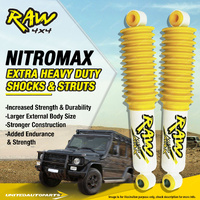 Pair Rear Raw Nitro Max Shock Absorbers 2 Inch Lift for NISSAN PATROL GQ Y60