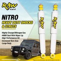 Pair Front Raw 4x4 Nitro Shock Absorbers 2 Inch Lift for NISSAN PATROL GQ Y60