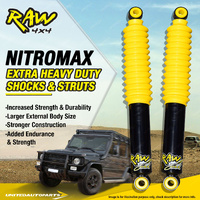 Pair Rear Raw 4x4 Nitro Max Shocks 2 Inch Lift for LANDCRUISER VDJ 76 SERIES