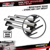 4 x Rola 1500mm HD Extended Track TB Roof Rack Bars for Volkswagen MultiVan T5