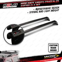 2 Rola Sports Concealed Gutter GLS Roof Rack Bars for Jeep Cherokee XJ SUV 94-01
