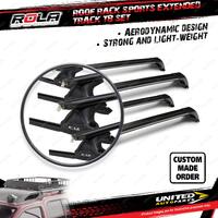 4 x Rola Sports Extended Track TB Roof Rack Bars for Volkswagen Multivan T5