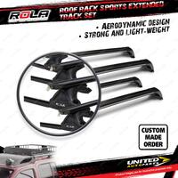 4 x Rola Sports Extended Roof Rack Bars for Volkswagen Caravelle Transporter IV