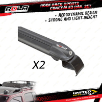 2 x Rola Sports Concealed Rail Roof Rack Bars for GWM Tank 300 P01 2020-On