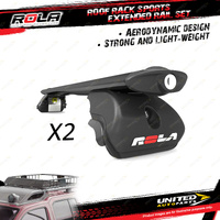 2 x Rola Sports Extended Rail Roof Rack Bars for GWM Tank 300 2/2020-On