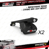 2 x Rola Sports Extended Rail Roof Rack Bars for Mitsubishi Outlander 11/2022-On