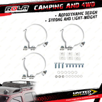 Rola Roof Rack Accessory Multi Fit Pipe Clamp 3 Bar Sports Heavy Duty