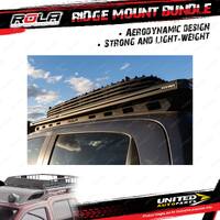 Rola Roof Rack Accessory Ridge Mount Bundle for RAM 1500 2500 DT 4D Ute 2015-On