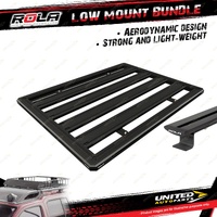 Rola Roof Rack Accessory Low Mount Rail Kit With 1500mm Titan Tra Open Rails