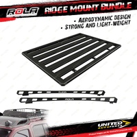 Rola Roof Rack Accessory Ridge Mount Bundle for Toyota Prado 250 Series 24-On