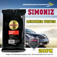 Simoniz Leather Wipes 20PK Guaranteed to clean treat and shine easy to use