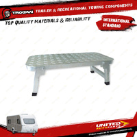 Trojan Recreation Caravan Camping Steel Step Fold Away Robust Anti Slip Tread