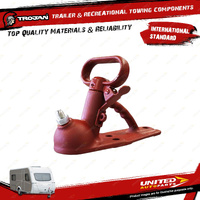 Trojan Trailer Non Braked Coupling 2000Kg 2/3 Hole 50mm Painted Snap Lock Type