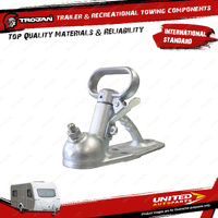 Trojan Trailer Non Braked Coupling 2000Kg 2/3 Hole 50mm Zinc Snap Lock Type