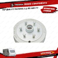 Trojan Trailer Brake Drum 10 Inch 6 X 51/2 X 1/2 No Cups Zinc Plated