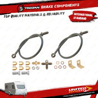 Trojan Hose Kit Banjo Single Axle Stainless Steel for Trailer Brake Hoses Cables