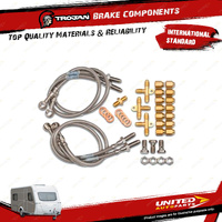 Trojan Hose Fitting Kit Tandem Axle for Trailer Brake Hoses & Cables