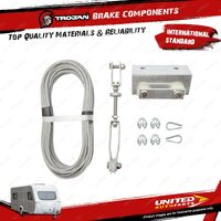 Trojan Fitting Kit Cable Brakes C/PUL 12m for Trailer Brake Hoses & Cables