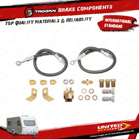 Trojan Hose Kit 3/8" Banjo Single Axle for Trailer Brake Hoses Cables