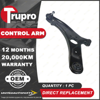 1 Pc Trupro Front Lower Left Control Arm for Hyundai Accent RB Hatch Sedan 11-19