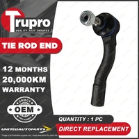 1 Pc Trupro Outer Right Tie Rod End for Holden Viva JF Hatch Sedan Wagon 05-09