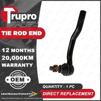 1 Pc Trupro Outer Left Tie Rod End for Mazda CX-9 TB SUV 3.7L 2011-2016