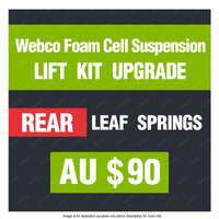 Upgrade to Rear Leaf Springs - Purchase with Webco Foam Cell Lift Kit