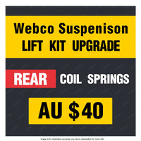 Upgrade to Rear Pair Heavy Duty Coil Springs - Purchase with Webco Lift Kit