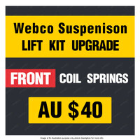 Upgrade to Front Pair Heavy Duty Coil Springs - Purchase with Webco Lift Kit