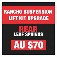 Upgrade to Rear Pair Heavy Duty Leaf Springs - Purchase with Rancho Lift Kit