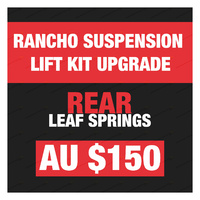 Upgrade to Rear Pair Heavy Duty Leaf Springs - Purchase with Rancho Lift Kit