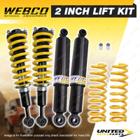 2" 40mm Lift Kit Complete Strut Webco Shocks Coil for Mitsubishi Pajero Sport