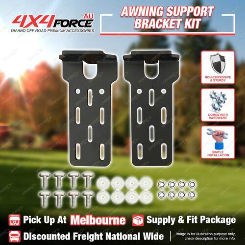 4X4FORCE Awning Support Bracket Kit - Universal for Awning Install MEL Stock