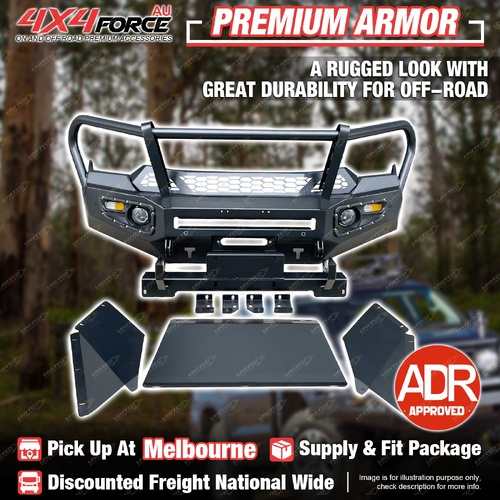 Premium Armor Bumper Bullbar Skid Plate & LOOP for Isuzu D-MAX 21-23 MEL Stock