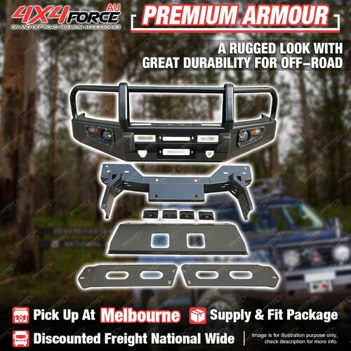 Premium Armor Bumper Bullbar 3 LOOP Guard Plate for Mazda BT50 11-20 MEL Stock