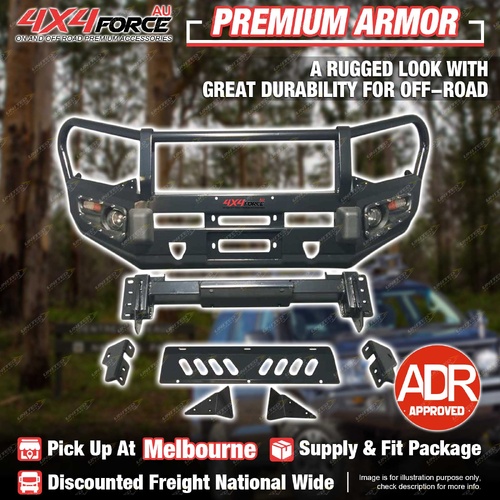 Premium Armor Bumper Bullbar Skid Plate & LOOP for Isuzu D-MAX 18-20 MEL Stock