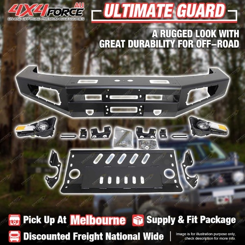 Ultimate Guard Front Bull Bar No Loop for Toyota Landcruiser 79 Series 12-23 MEL