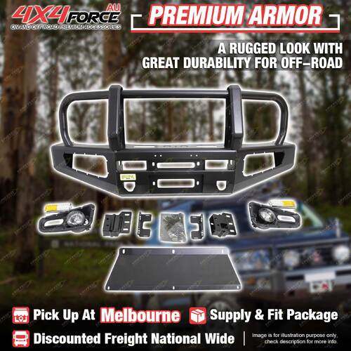 Premium Armor Front Bull Bar 3 Loop Bumper Bar for Suzuki Jimny 2019-2024 MEL