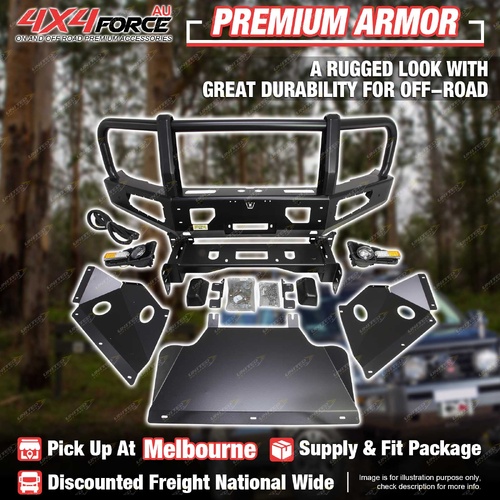Premium Armor Front Bull Bar 3 Loop Bumper Bar for GWM Great Wall Cannon Alpha MEL