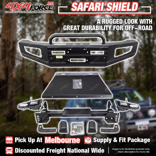 4X4FORCE Safari Shield U Loop Bumper Bullbar for Toyota FJ Cruiser 10-23 MEL