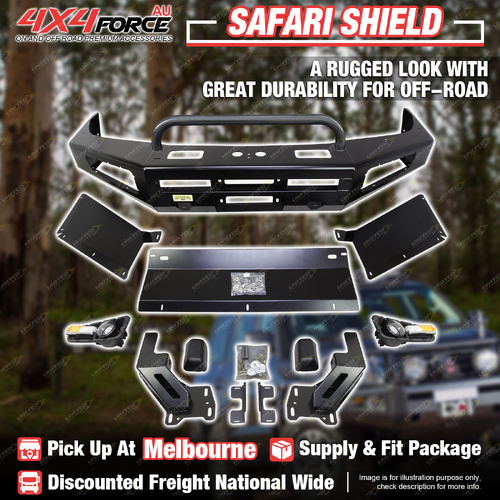 Safari Shield U Loop Bumper Bull Bar for Toyota Landcruiser 105 Series MEL